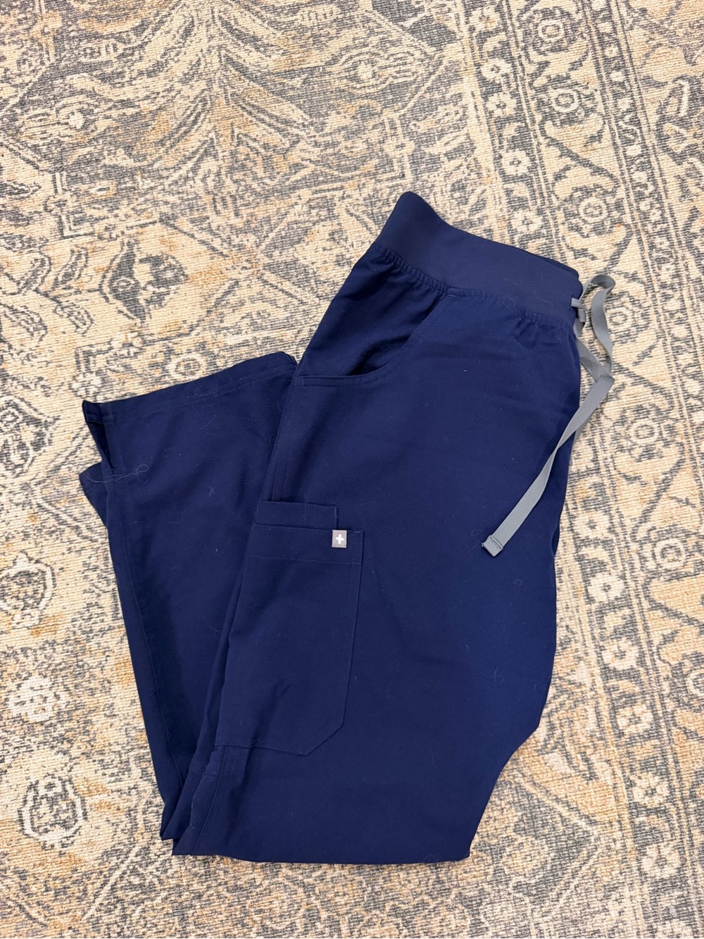 Figs- Navy scrub pants.